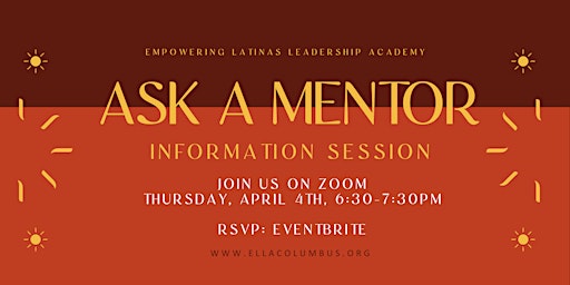 Imagen principal de ELLA Information Session - Ask A Mentor