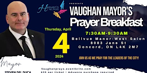Imagen principal de Vaughan Mayor's Prayer Breakfast 2024