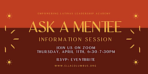 Imagen principal de ELLA Information Session - Ask A Mentee