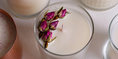 Primaire afbeelding van Wick, Sip and Pour NYC Candle Making Class - 3 pm Seating
