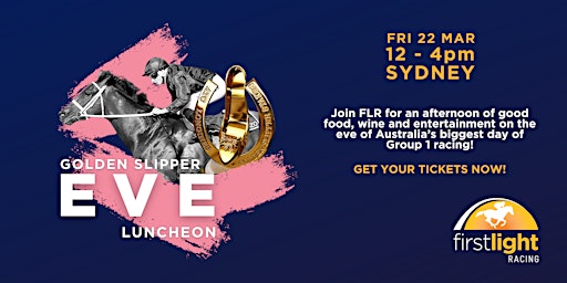 Primaire afbeelding van First Light Racing's 2024 Golden Slipper Eve Luncheon