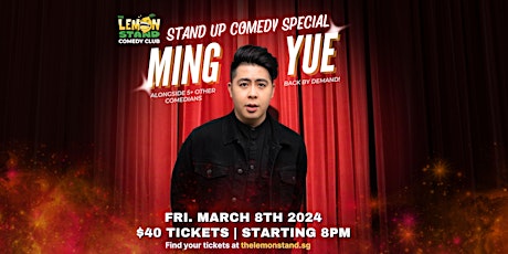 Ming Yue | Friday March 8th @ The Lemon Stand Comedy Club primary image