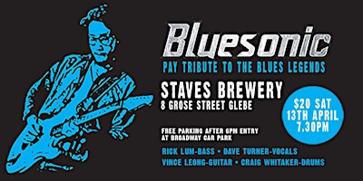 Immagine principale di Bluesonic | Live At Staves Brewery 