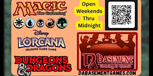 Image principale de Friday & Sunday Night Commander & Lorcana Games!