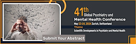 41th Global Psychiatry and Mental Health Conference primary image
