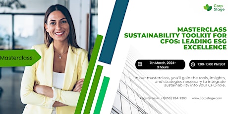 Masterclass  Sustainability Toolkit for CFOs: Leading ESG Excellence primary image