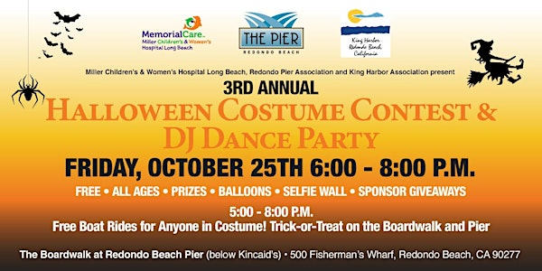 3rd Annual Halloween Costume Contest & DJ Dance Party on the Redondo Pier