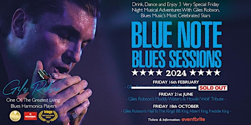 Imagem principal do evento Giles Robson's Blue Note Blues Sessions 2024