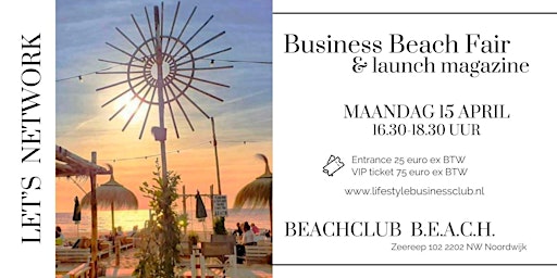 Primaire afbeelding van Lifestyle Business BEACH Fair + Launch magazine