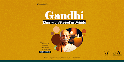 Imagem principal do evento Gandhi: Paz y Filosofía Hindú
