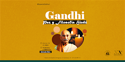 Imagen principal de Gandhi: Paz y Filosofía Hindú