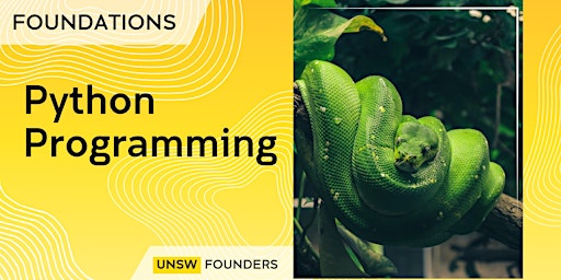 Hauptbild für Foundations: Python programming workshop