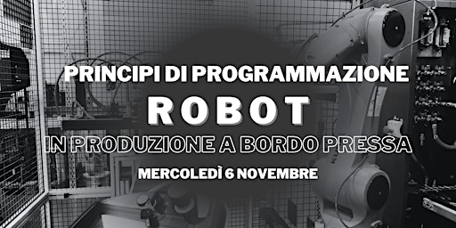 Immagine principale di PRINCIPI DI PROGRAMMAZIONE ROBOT A BORDO PRESSA 