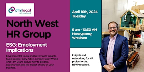 North West HR Group -  Tuesday 16th April