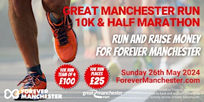 Primaire afbeelding van The Great Manchester Run 2024 - 10K