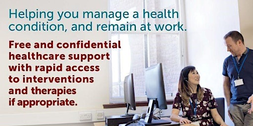 FREE advice on health and work support - Working Health Services Scotland primary image
