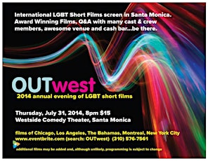 OUTwest - 2014 Annual LGBTS Short Film Fest Night! primary image