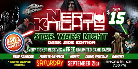 Star Wars Night & Karaoke Party at Dave & Buster's primary image