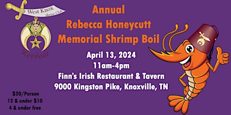 Annual Rebecca Honeycutt Memorial Shrimp Boil