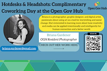 Imagen principal de Hot Desks & Headshots: Complimentary Coworking Day @ Open Gov Hub
