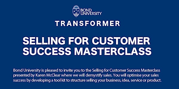 Selling for Customer Success Masterclass