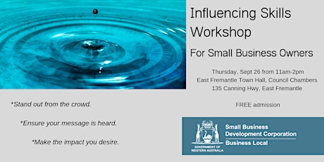 Influencing Skills Workshop for Small Business Owners primary image