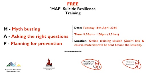 Imagen principal de FREE MAP Suicide Resilience training