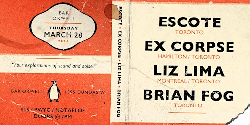 ESCOTE - EX CORPSE - LIZ LIMA - BRIAN FOG primary image