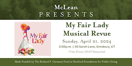 Immagine principale di McLean Presents My Fair Lady Musical Revue 