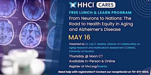 Imagem principal do evento From Neurons to Nations: The Road to Health Equity in Aging and Alzheimer’s