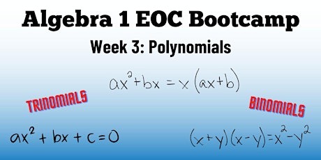 Algebra 1 EOC Bootcamp: Polynomials