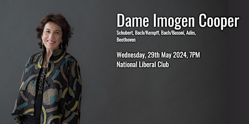 Imogen Cooper at the National Liberal Club