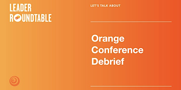 Let's Talk OC24 Debrief (In-person participants)