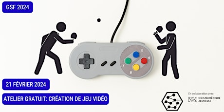 Atelier de programmation de jeu vidéo gratuit! primary image