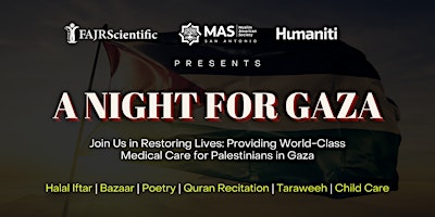 Primaire afbeelding van A Night For Gaza | San Antonio, TX