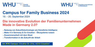 Hauptbild für WHU Campus for Family Business 2024