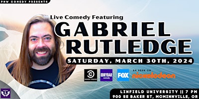 Primaire afbeelding van Gabriel Rutledge (Comedy Central, Nickelodeon, Dry Bar) in McMinnville, OR