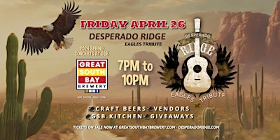 Imagem principal do evento Desperado Ridge -- Eagles Tribute Band x Great South Bay Brewery