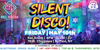 Image principale de SILENT DISCO @ Rec Room! -  5/10/24