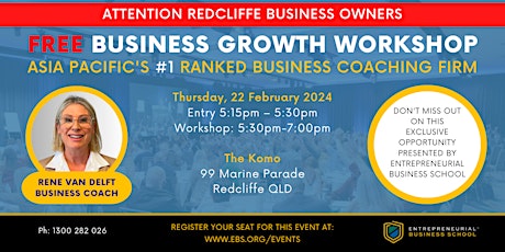 Free Business Growth Workshop - Redcliffe (local time) primary image