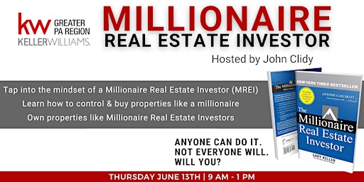 Imagem principal do evento Millionaire Real Estate Investor hosted by John Clidy