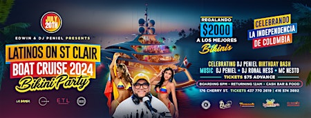 Primaire afbeelding van LATINOS ON ST CLAIR BOAT CRUISE 2024 (Bikini Party)