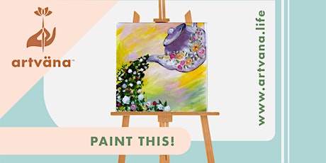 SPRING sip and paint at Everything Tea in Gig Harbor!