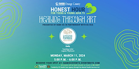 Imagem principal do evento Honest Hour Healing Through Art