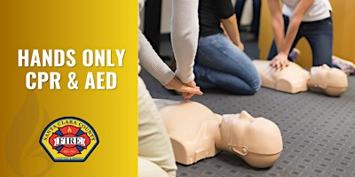 Primaire afbeelding van Hands Only CPR/AED Class | Cupertino  | 1.5 hrs - 2024