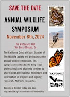 Image principale de Annual Wildlife Symposium November 8, 2024