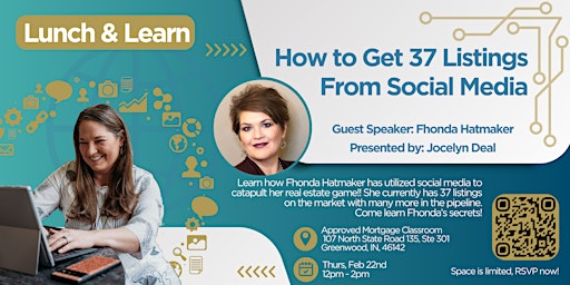 Lunch & Learn: How to Get 37 Listings from Social Media primary image