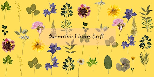 Imagem principal do evento Summertime Pressed Flowers and Craft For Kids