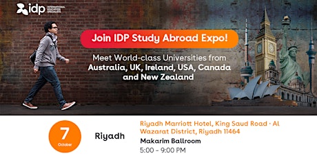 IDP Study Abroad Expo in Riyadh! primary image