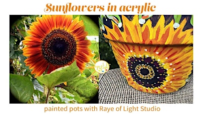 Painted Pots - Kathy Dennin –Meagher, owner Raye of Light Studio